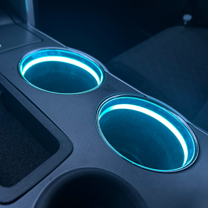 2011-2019 Ford Explorer Cup Holder LED Ambient Light Ring Kit