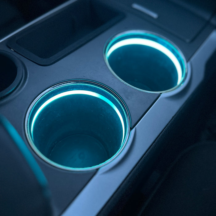 2011-2019 Ford Explorer Cup Holder LED Ambient Light Ring Kit