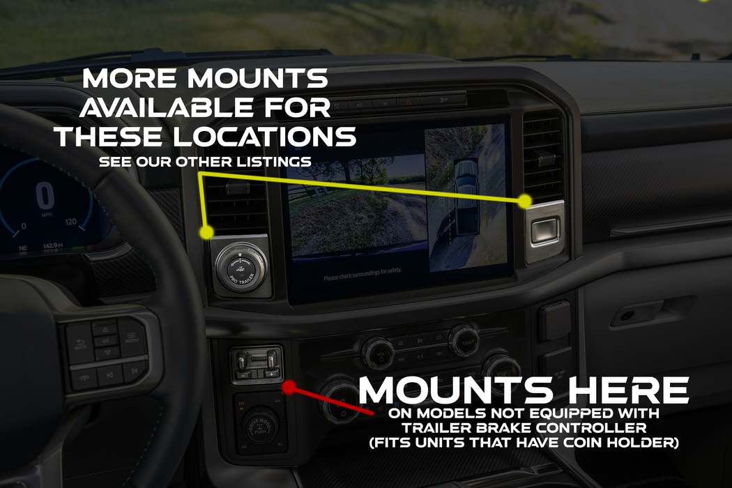 2021-2025 Ford F-150 Switch Mount (Coin Holder Replacement)
