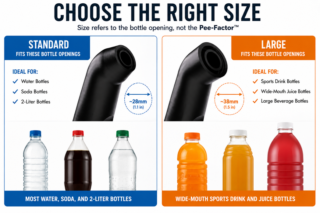 The Pee Factor™ Water Bottle Urinal for Pilots and Truckers