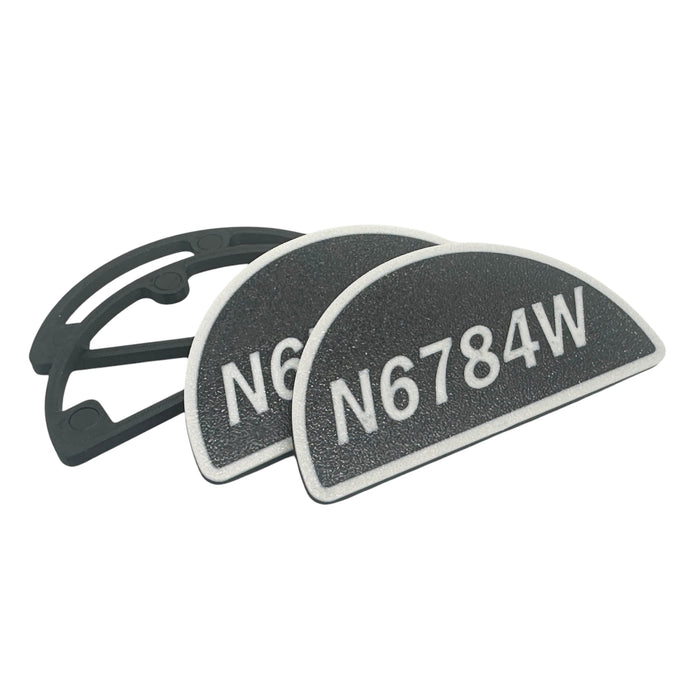 Quick Release Bowtie Yoke Emblem Inspection Cover for PA-28 Piper Cherokee
