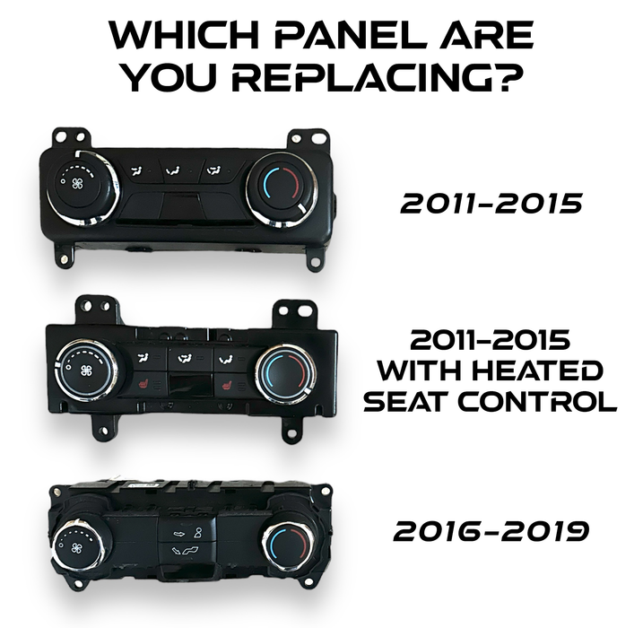 11-19 Ford Explorer/Police Interceptor Utility Center Console Rear Temperature Control Delete Panel