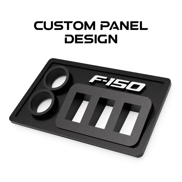 F-150 "Raptor Style" Upfitter Switch and USB Mount Panel (Panel Only)