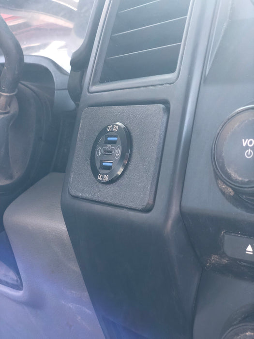 2015-20 F150/18-22 Expedition USB Charger Outlet Mount Panel