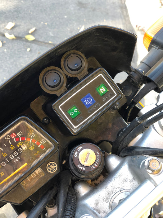 Yamaha TW200 Rocker Switch Mount Panel