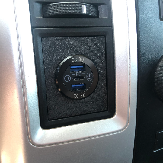 09-12 Dodge RAM Rocker Switch/USB Charger Mount Panel