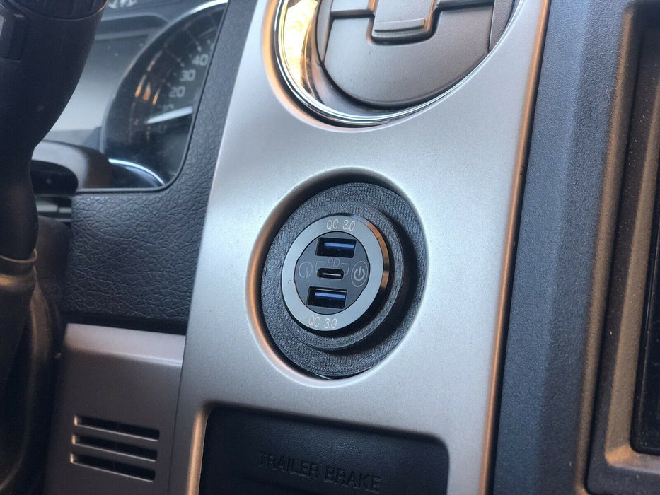 2009-2014 F150 USB/Voltmeter Mount Coin Holder Replacement
